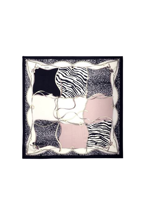 foulard mixprint nero LIU JO | 2F5084T0300MIXPRINT-M9856